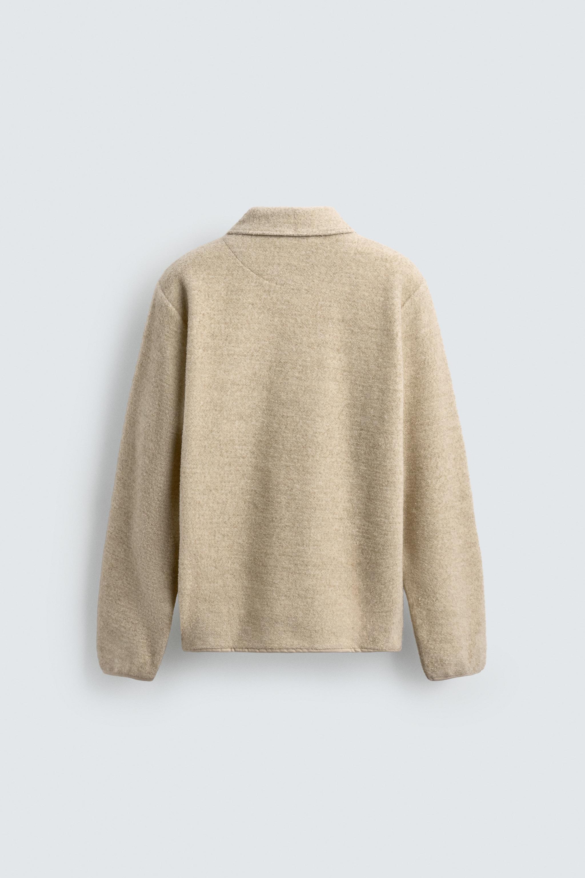 TEXTURED QUARTER-ZIP SWEATSHIRT